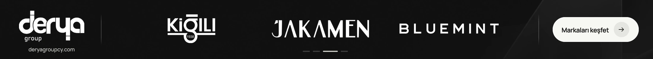 Kiğılı, Jakamen ve Bluemint logolarını gösteren banner sahnesi